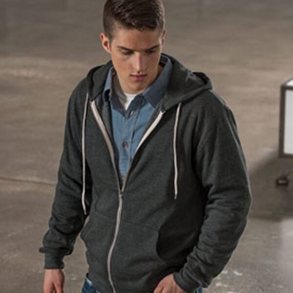 Retro Heather Full-Zip Hooded Sweatshirt Thumbnail