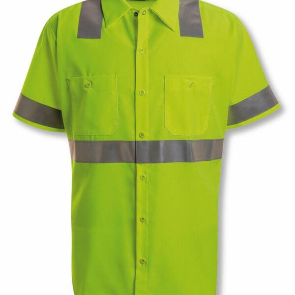 High Visibility Safety Short Sleeve Work Shirt Thumbnail