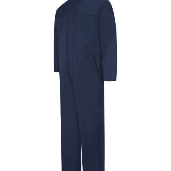 Snap-Front Cotton Coveralls Long Sizes Thumbnail