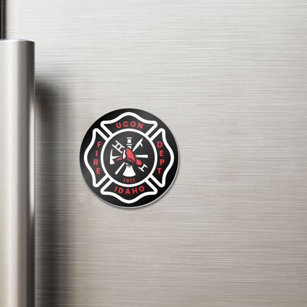 2.5in Gloss White FRP Round Magnet Thumbnail