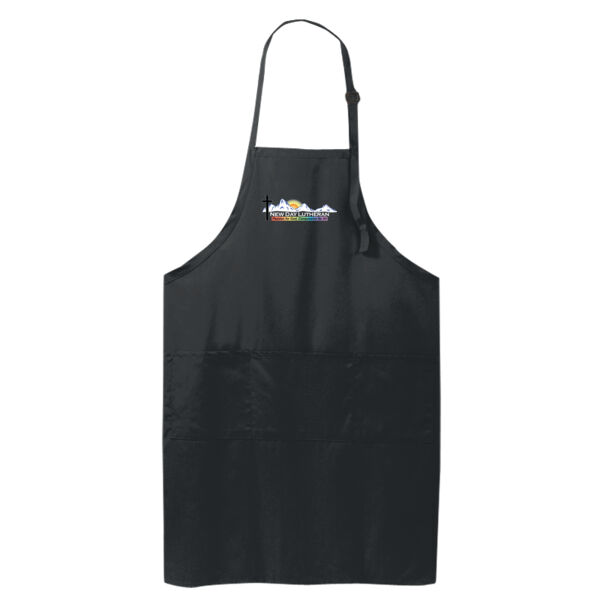 NDL Easy Care Extra Long Bib Apron with Stain Release Thumbnail